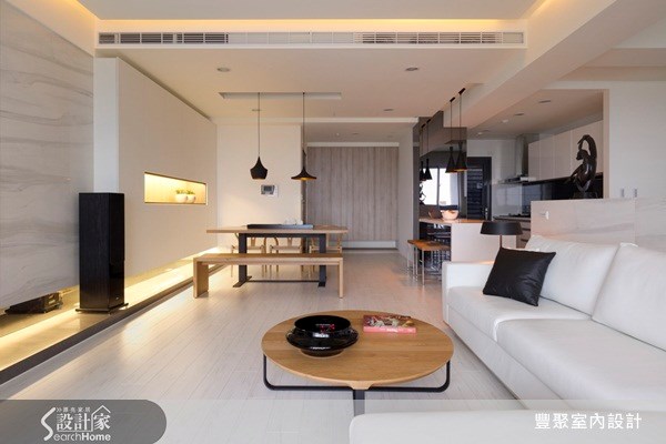 40坪預售屋＿現代風玄關客廳餐廳廚房案例圖片＿豐聚室內設計＿豐聚_07之6