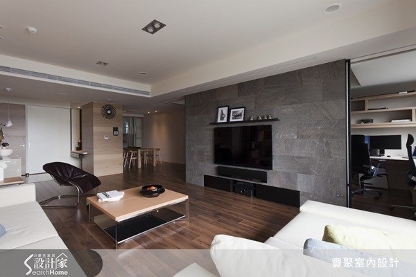 45坪新成屋(5年以下)＿休閒風玄關客廳餐廳書房案例圖片＿豐聚室內設計＿豐聚_08之11