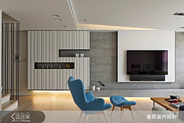 40坪中古屋(5~15年)＿北歐風玄關客廳樓梯案例圖片＿豐聚室內設計＿豐聚_13之5