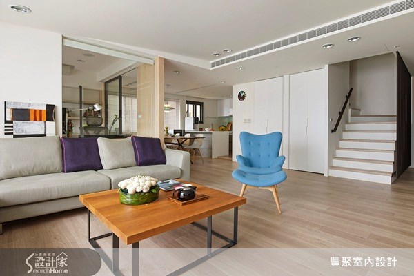 40坪中古屋(5~15年)＿北歐風客廳餐廳廚房樓梯案例圖片＿豐聚室內設計＿豐聚_13之10