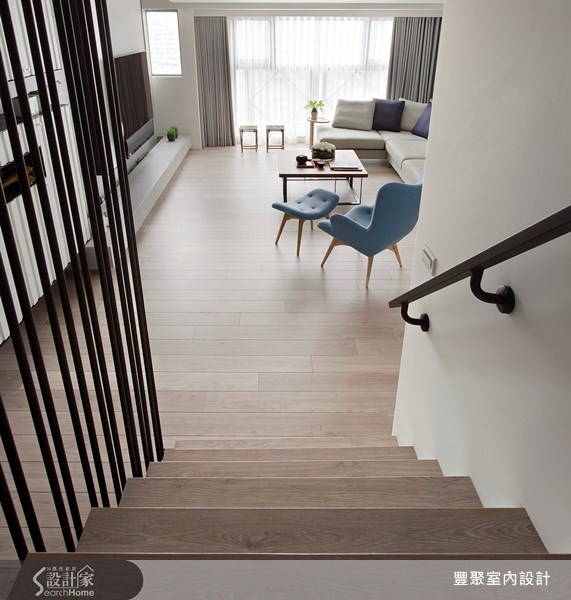 40坪中古屋(5~15年)＿北歐風客廳樓梯案例圖片＿豐聚室內設計＿豐聚_13之14