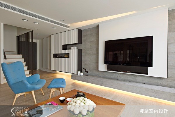 40坪中古屋(5~15年)＿北歐風玄關客廳樓梯案例圖片＿豐聚室內設計＿豐聚_13之6