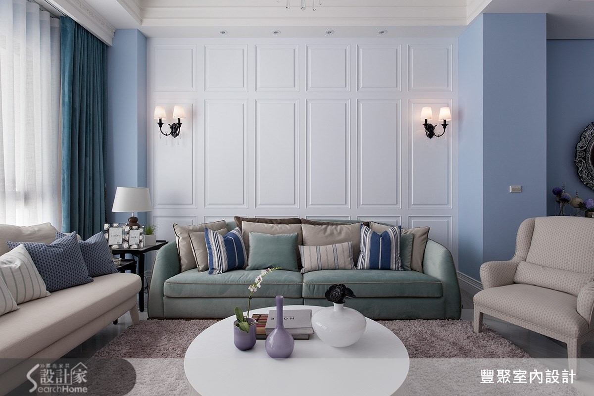 90坪新成屋(5年以下)＿新古典客廳案例圖片＿豐聚室內設計＿豐聚_15之4