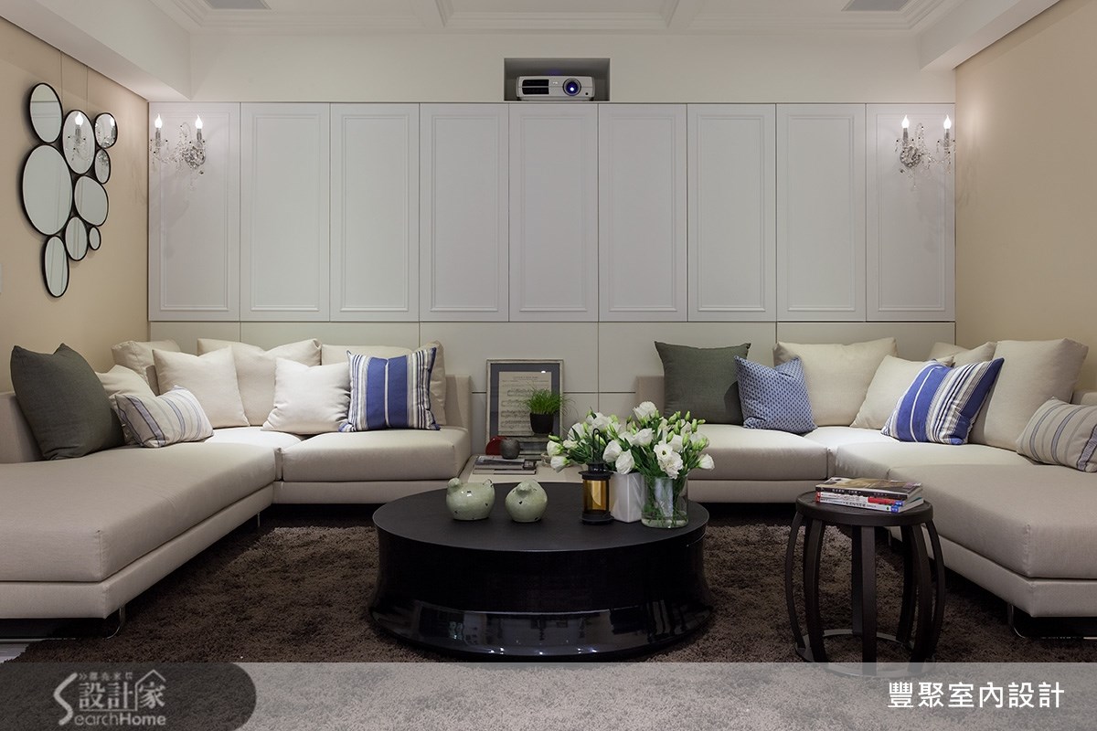 90坪新成屋(5年以下)＿新古典客廳案例圖片＿豐聚室內設計＿豐聚_15之24