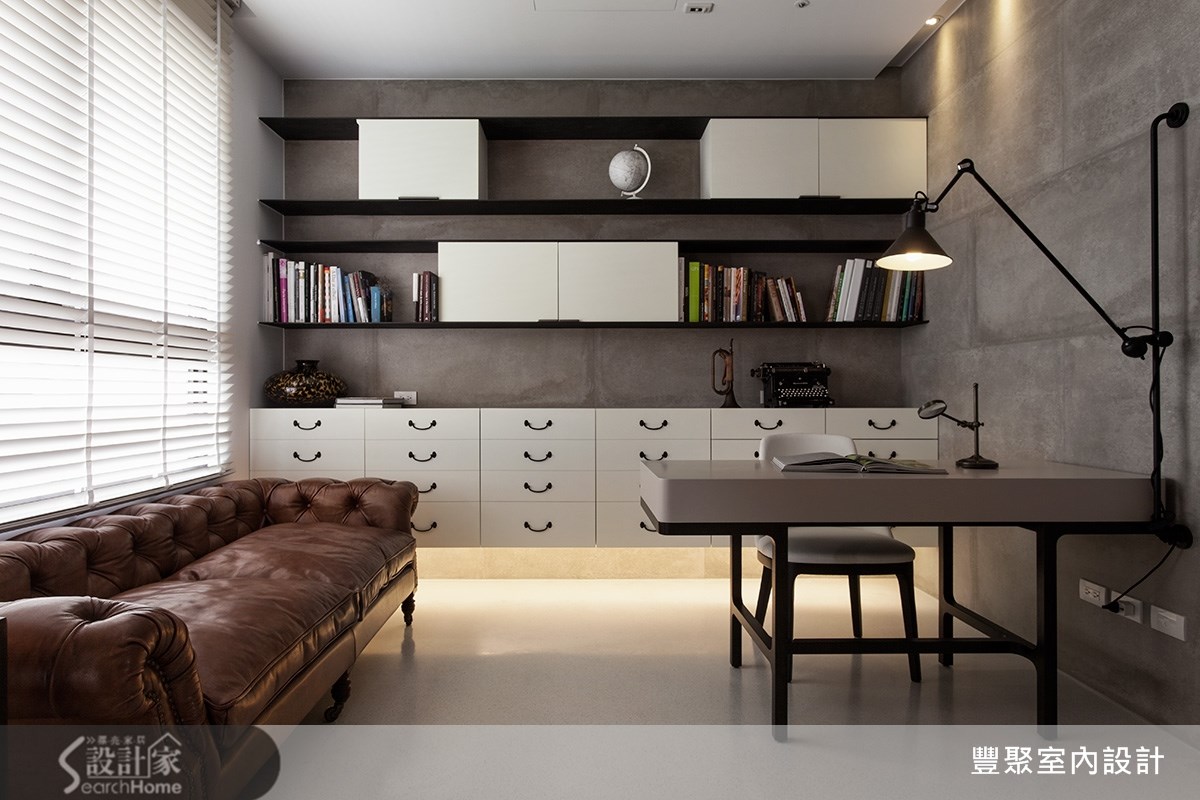 50坪新成屋(5年以下)＿現代風書房案例圖片＿豐聚室內設計＿豐聚_16之8