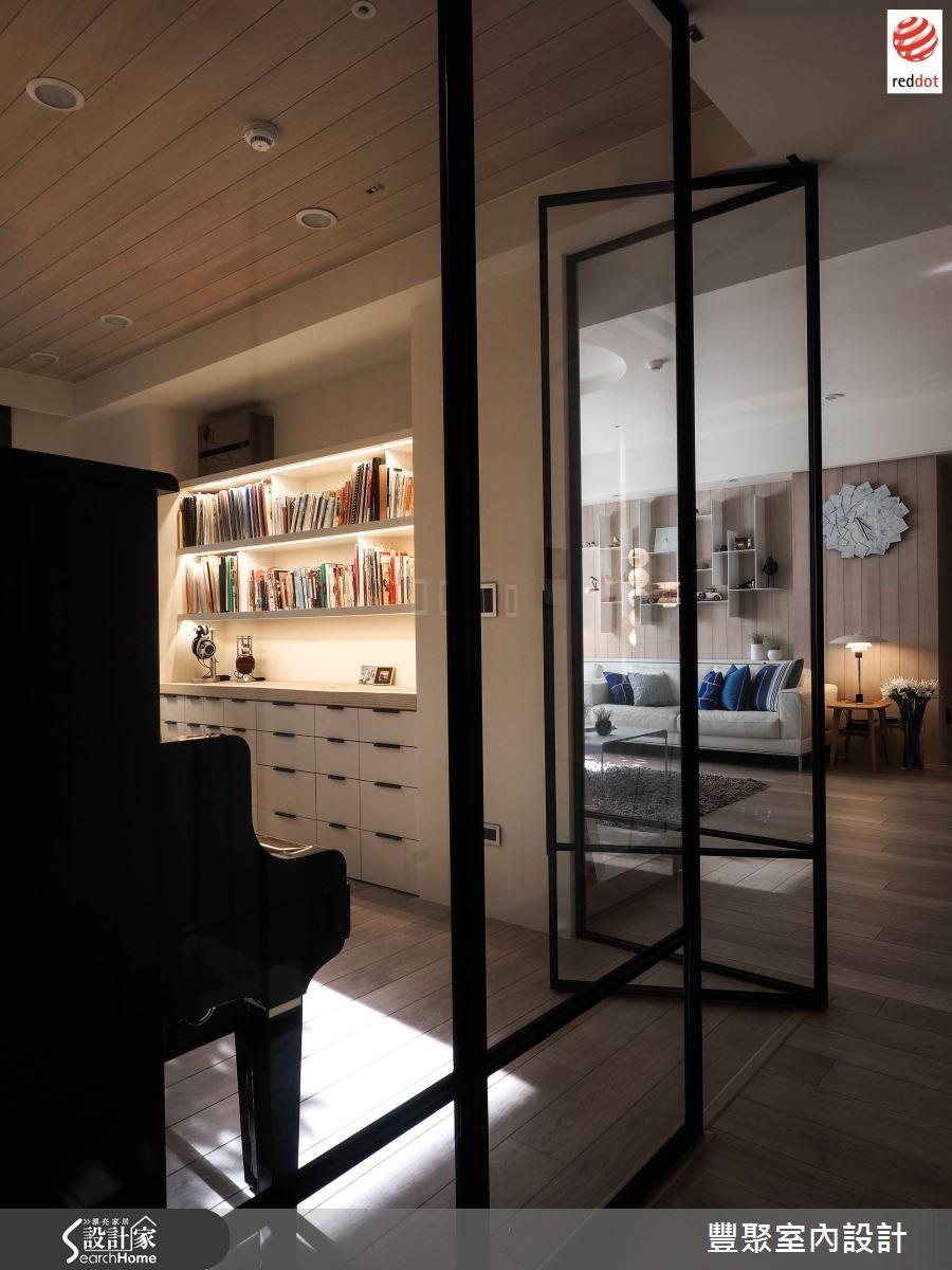 40坪新成屋(5年以下)＿北歐風客廳書房案例圖片＿豐聚室內設計＿豐聚_17之12