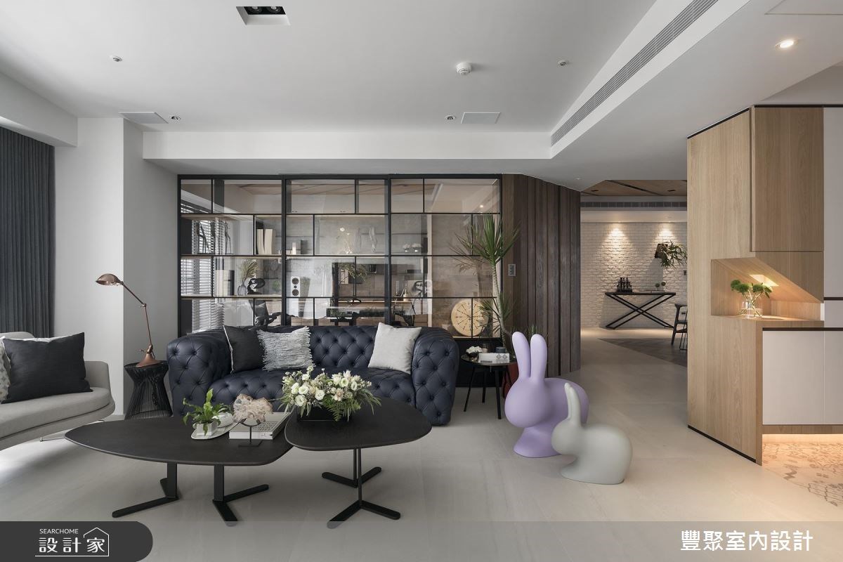 60坪新成屋(5年以下)＿現代風客廳書房案例圖片＿豐聚室內設計＿豐聚_23之3