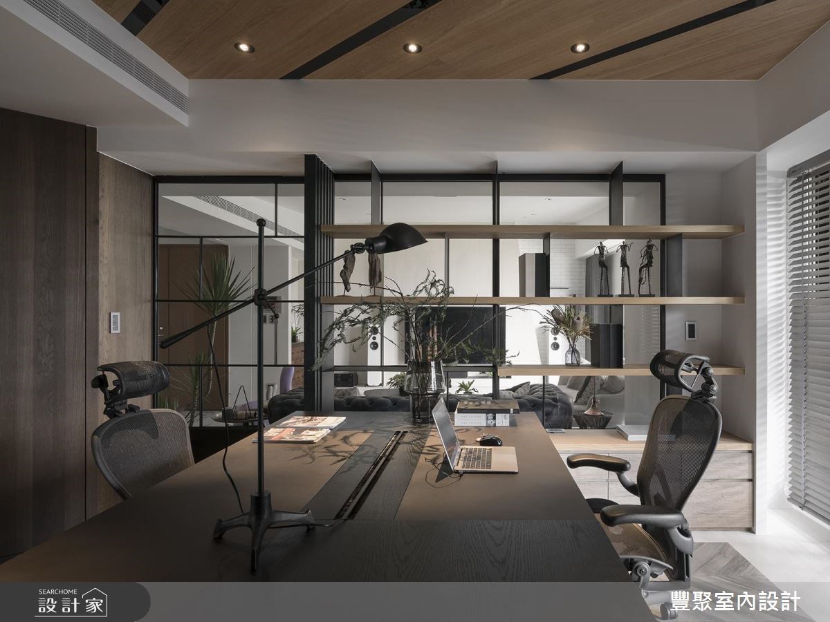 60坪新成屋(5年以下)＿現代風書房案例圖片＿豐聚室內設計＿豐聚_23之7