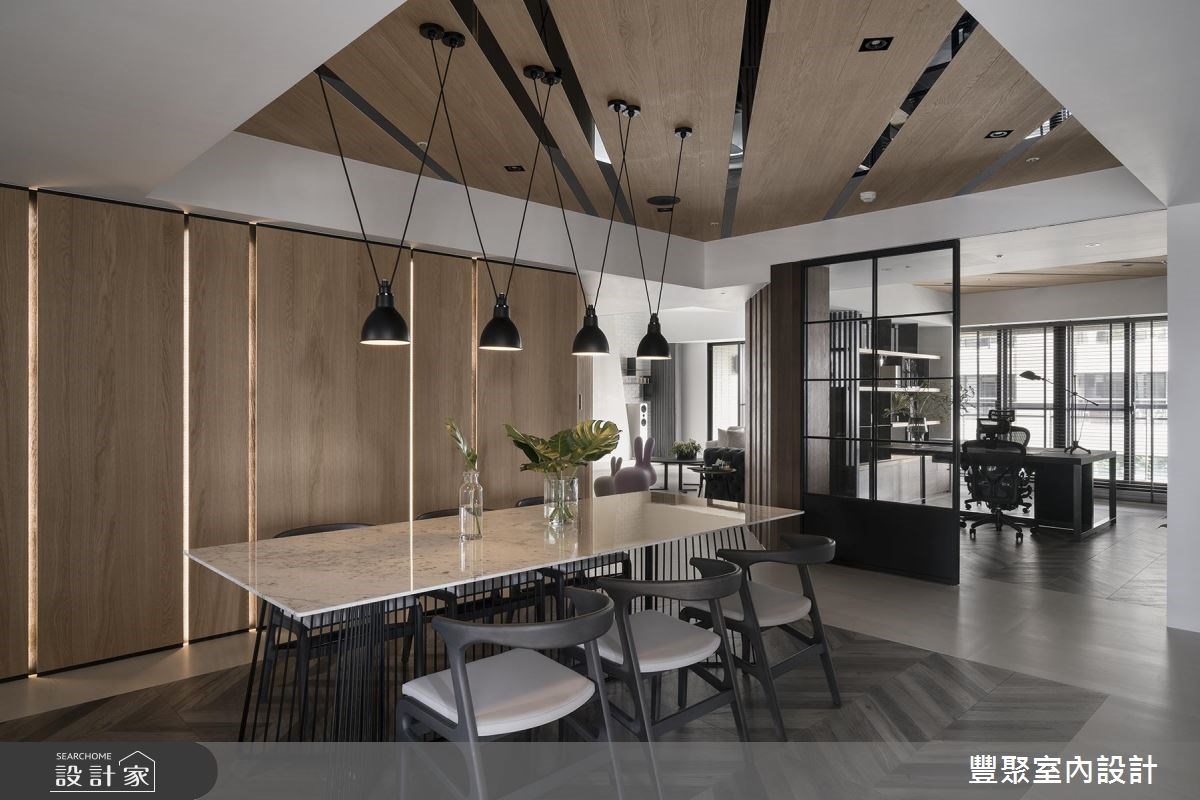 60坪新成屋(5年以下)＿現代風餐廳書房案例圖片＿豐聚室內設計＿豐聚_23之11