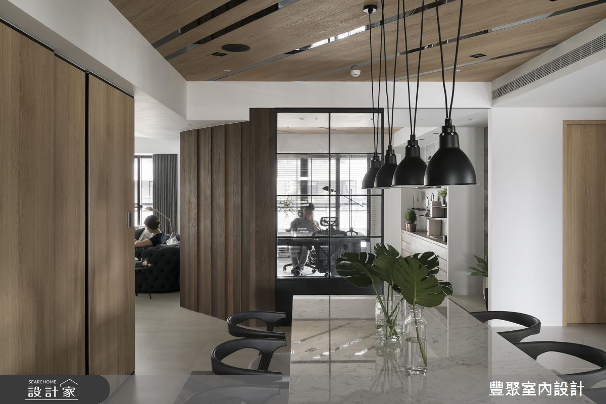 60坪新成屋(5年以下)＿現代風餐廳書房案例圖片＿豐聚室內設計＿豐聚_23之12