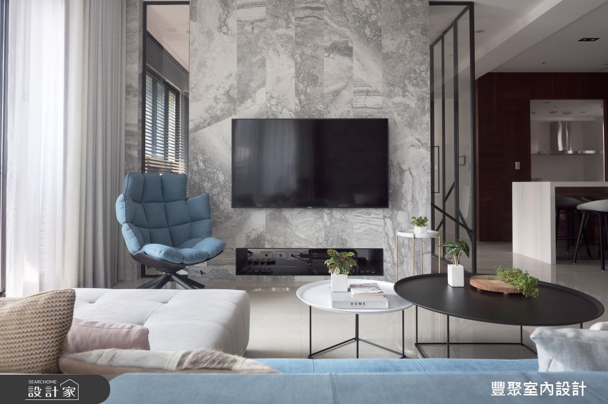 40坪新成屋(5年以下)＿現代風客廳案例圖片＿豐聚室內設計＿豐聚_24之5
