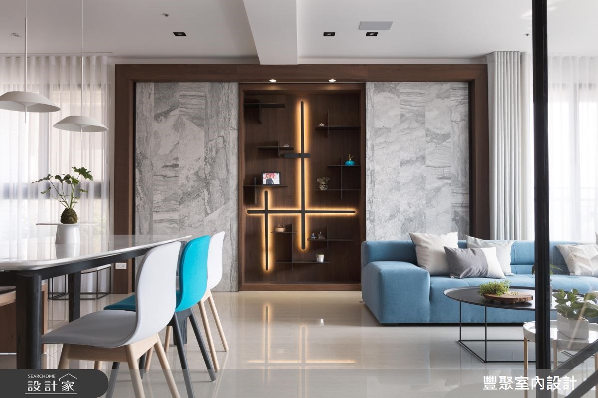 40坪新成屋(5年以下)＿現代風客廳餐廳案例圖片＿豐聚室內設計＿豐聚_24之8