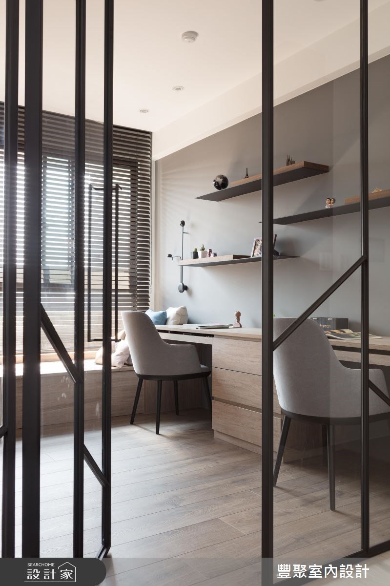 40坪新成屋(5年以下)＿現代風書房臥榻案例圖片＿豐聚室內設計＿豐聚_24之15
