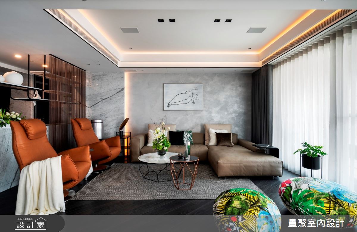 100坪新成屋(5年以下)＿現代風客廳案例圖片＿豐聚室內設計＿豐聚_30之3