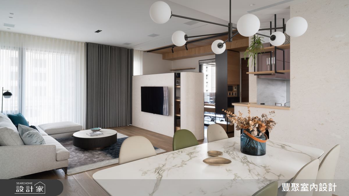 41坪新成屋(5年以下)＿北歐風餐廳案例圖片＿豐聚室內設計＿豐聚_32之15