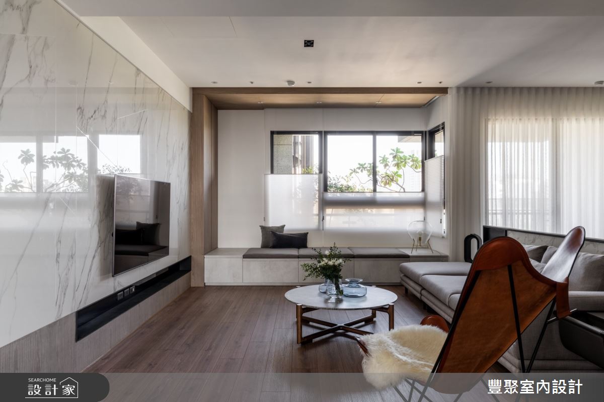 48坪新成屋(5年以下)＿現代風客廳臥榻案例圖片＿豐聚室內設計＿豐聚_33之3