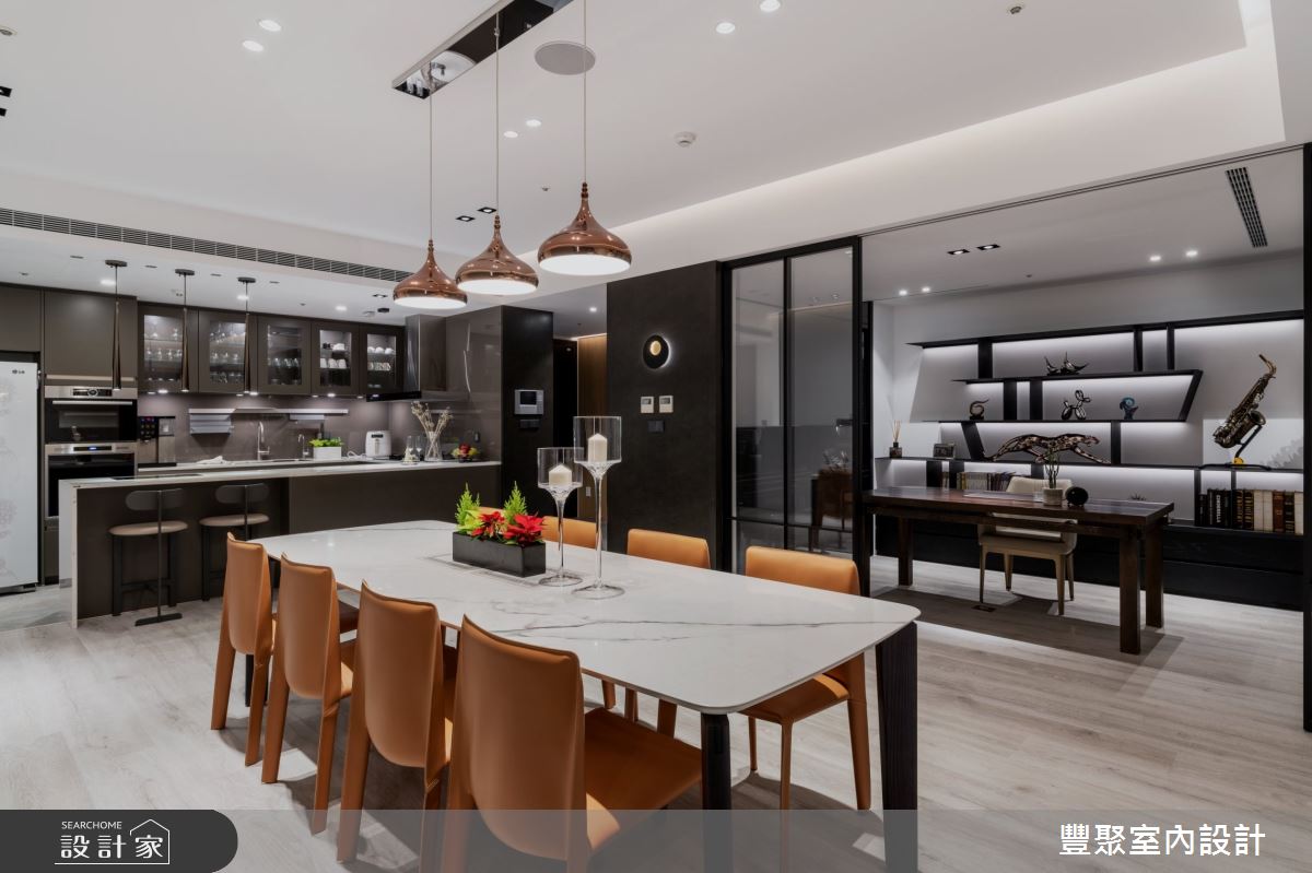 67坪新成屋(5年以下)＿現代風餐廳案例圖片＿豐聚室內設計＿豐聚_34之2