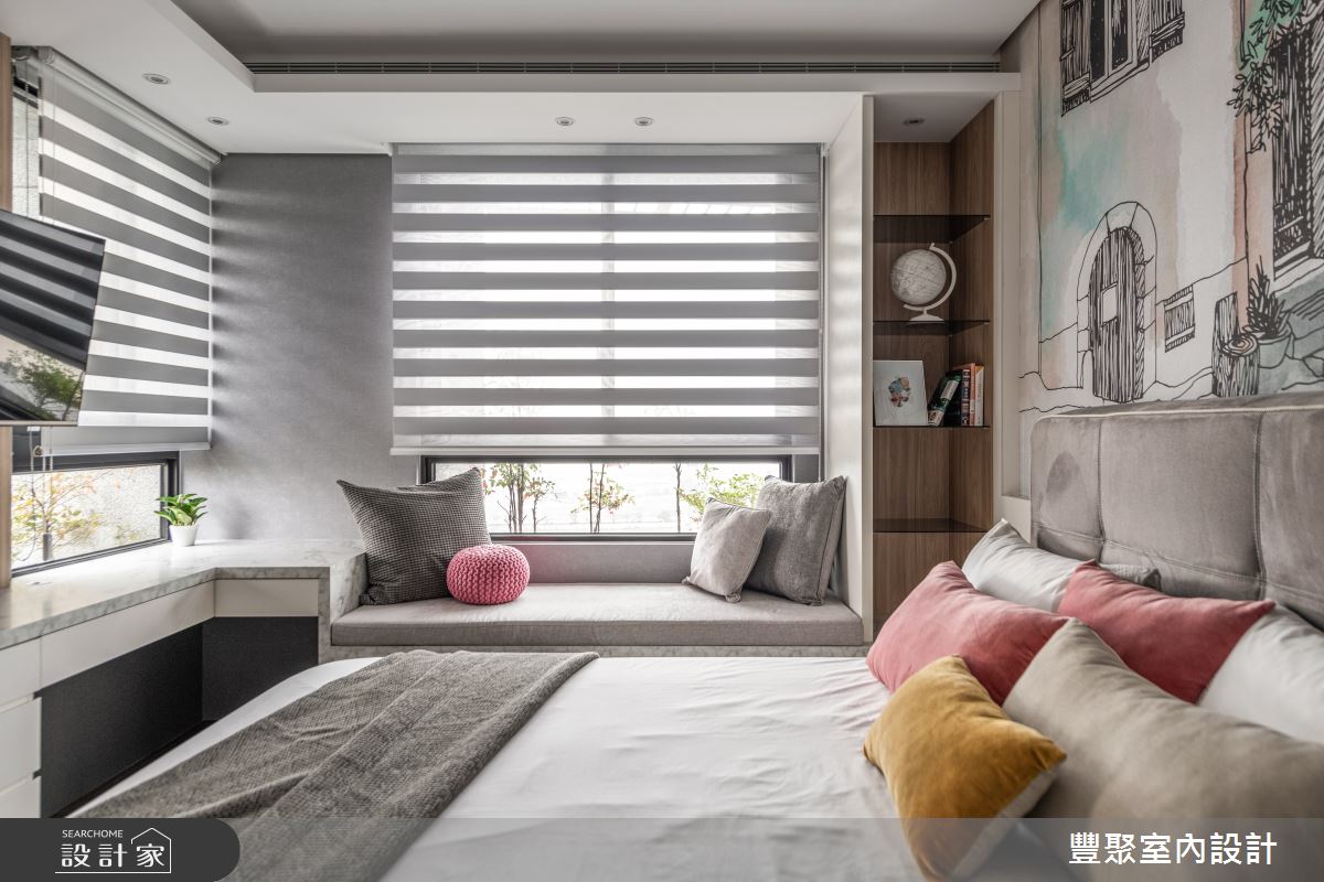 43坪新成屋(5年以下)＿現代風臥室臥榻案例圖片＿豐聚室內設計＿豐聚_35之11