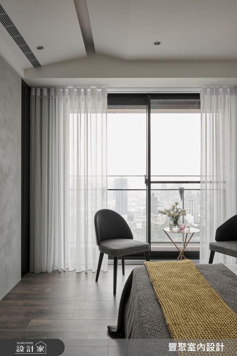 44坪新成屋(5年以下)＿現代風臥室陽台案例圖片＿豐聚室內設計＿豐聚_37之405