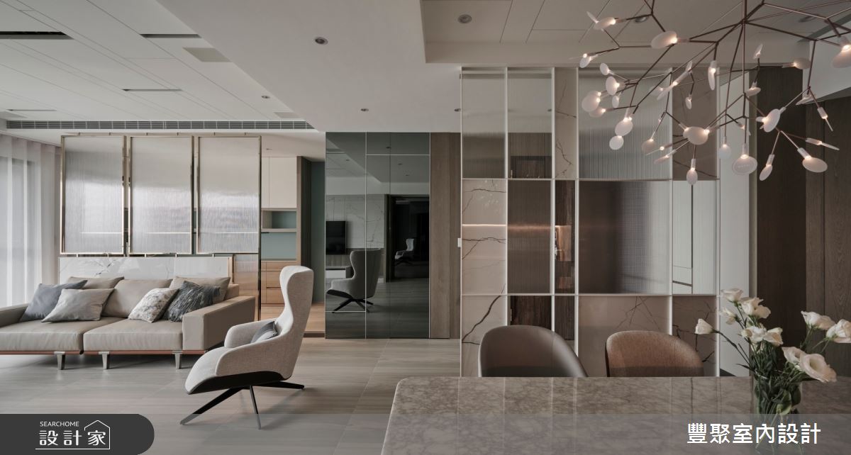 44坪新成屋(5年以下)＿現代風客廳餐廳書房案例圖片＿豐聚室內設計＿豐聚_37之9
