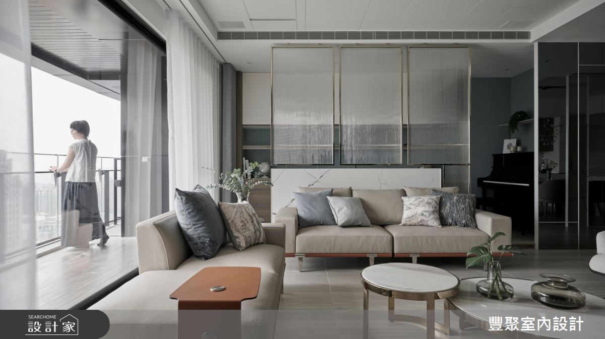 44坪新成屋(5年以下)＿現代風客廳書房陽台案例圖片＿豐聚室內設計＿豐聚_37之7