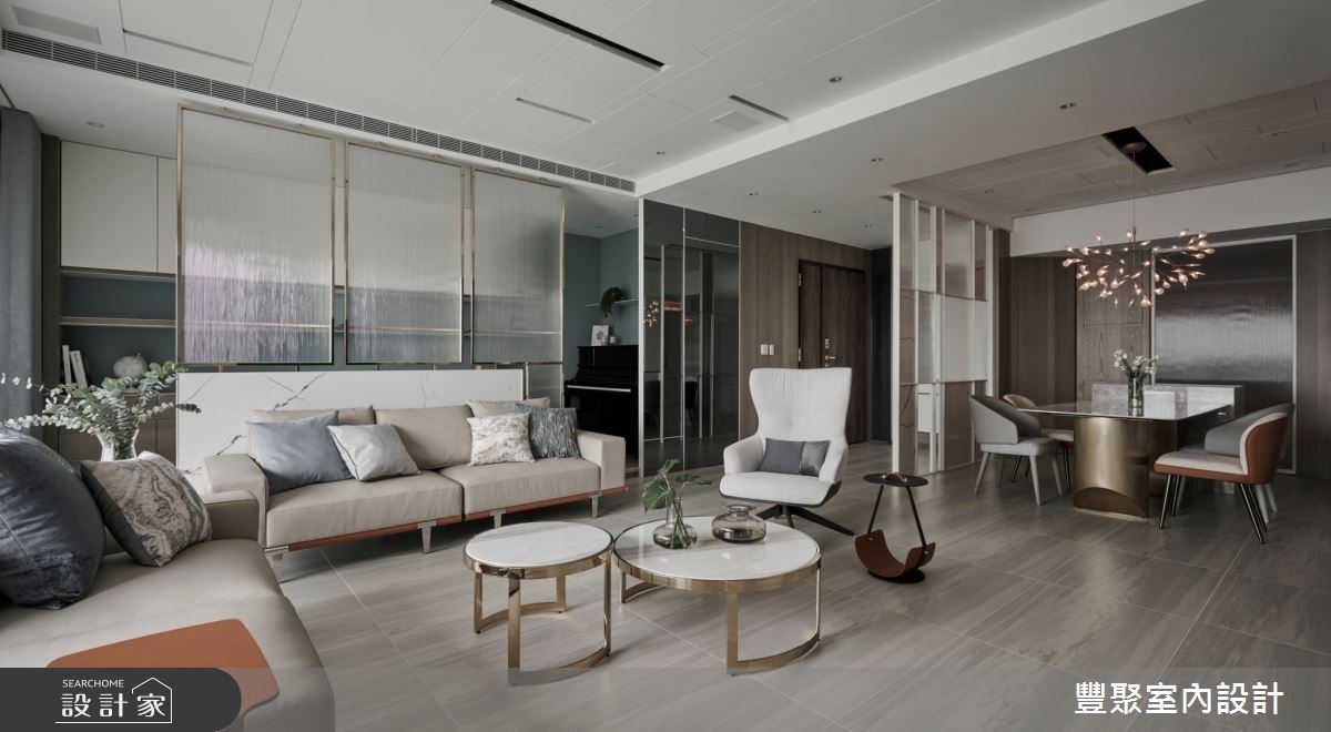 44坪新成屋(5年以下)＿現代風客廳餐廳書房案例圖片＿豐聚室內設計＿豐聚_37之6