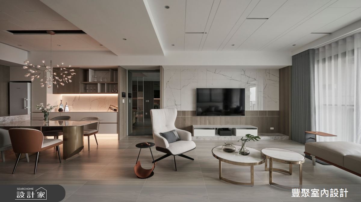 44坪新成屋(5年以下)＿現代風客廳餐廳案例圖片＿豐聚室內設計＿豐聚_37之4