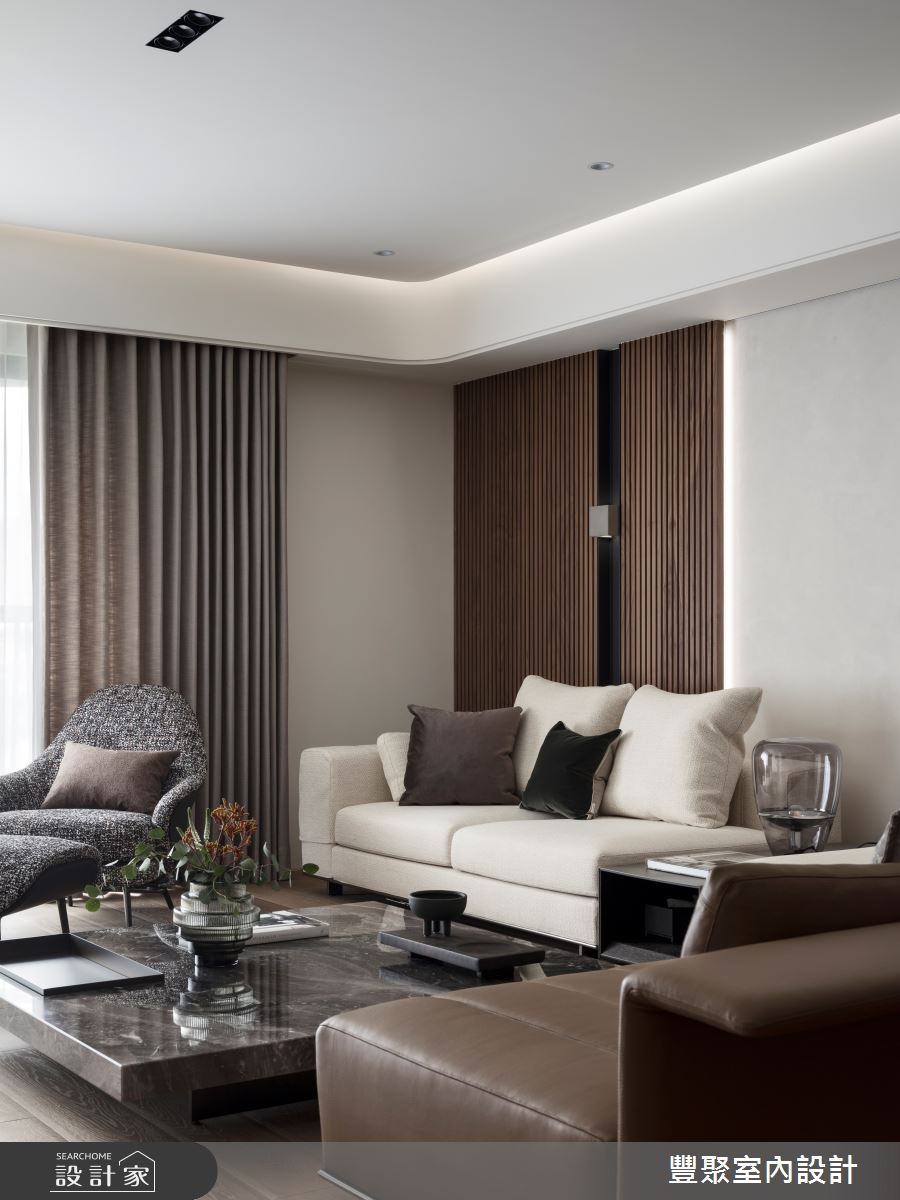 46坪新成屋(5年以下)＿現代風客廳案例圖片＿豐聚室內設計＿豐聚_43之2