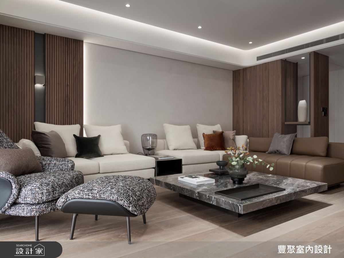 46坪新成屋(5年以下)＿現代風客廳案例圖片＿豐聚室內設計＿豐聚_43之5