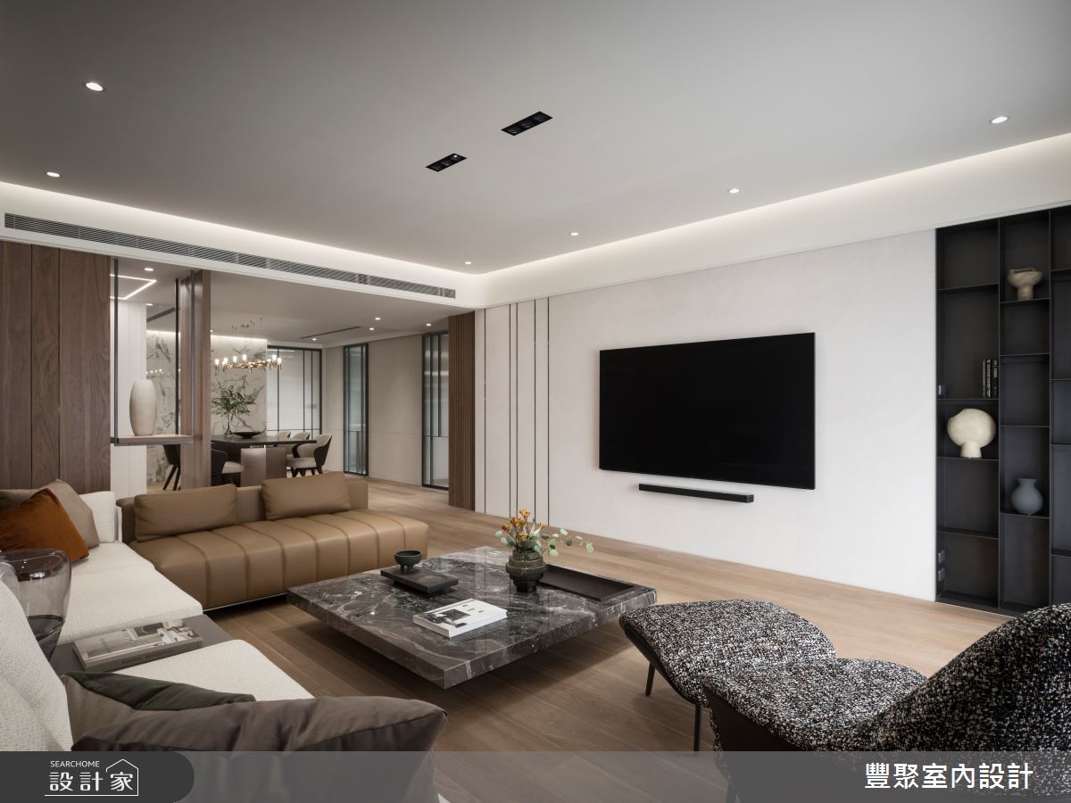 46坪新成屋(5年以下)＿現代風客廳案例圖片＿豐聚室內設計＿豐聚_43之6