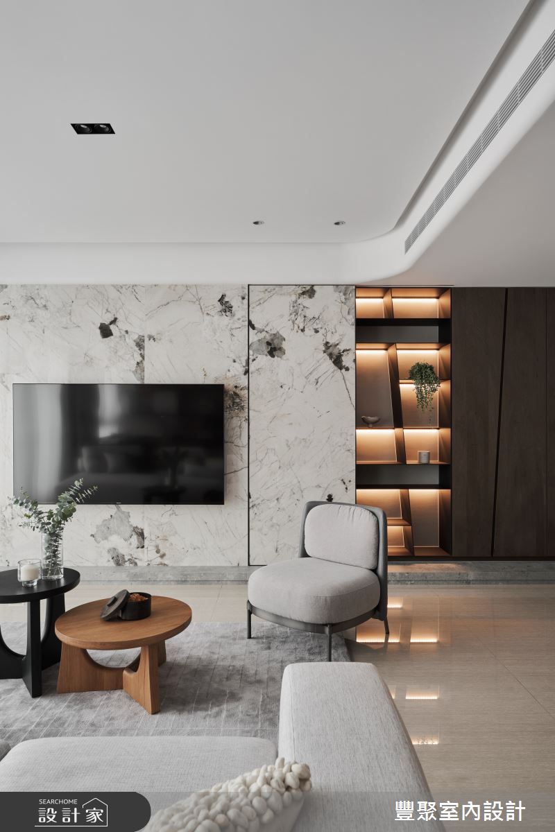 45坪新成屋(5年以下)＿現代風客廳案例圖片＿豐聚室內設計＿豐聚_45之12
