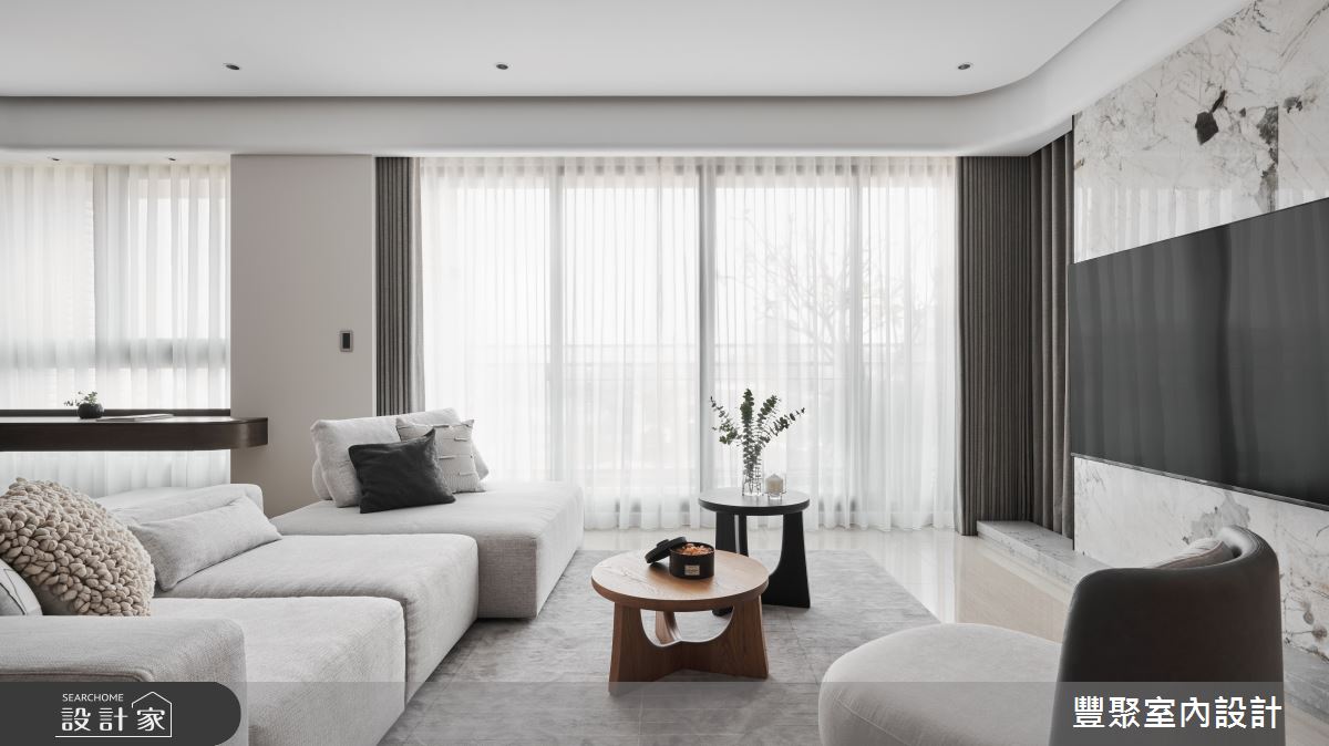 45坪新成屋(5年以下)＿現代風客廳案例圖片＿豐聚室內設計＿豐聚_45之1