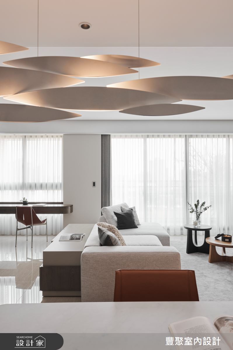 45坪新成屋(5年以下)＿現代風客廳書房工作區案例圖片＿豐聚室內設計＿豐聚_45之5