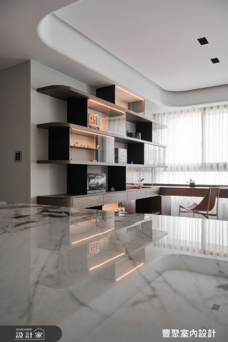 45坪新成屋(5年以下)＿現代風書房工作區案例圖片＿豐聚室內設計＿豐聚_45之6