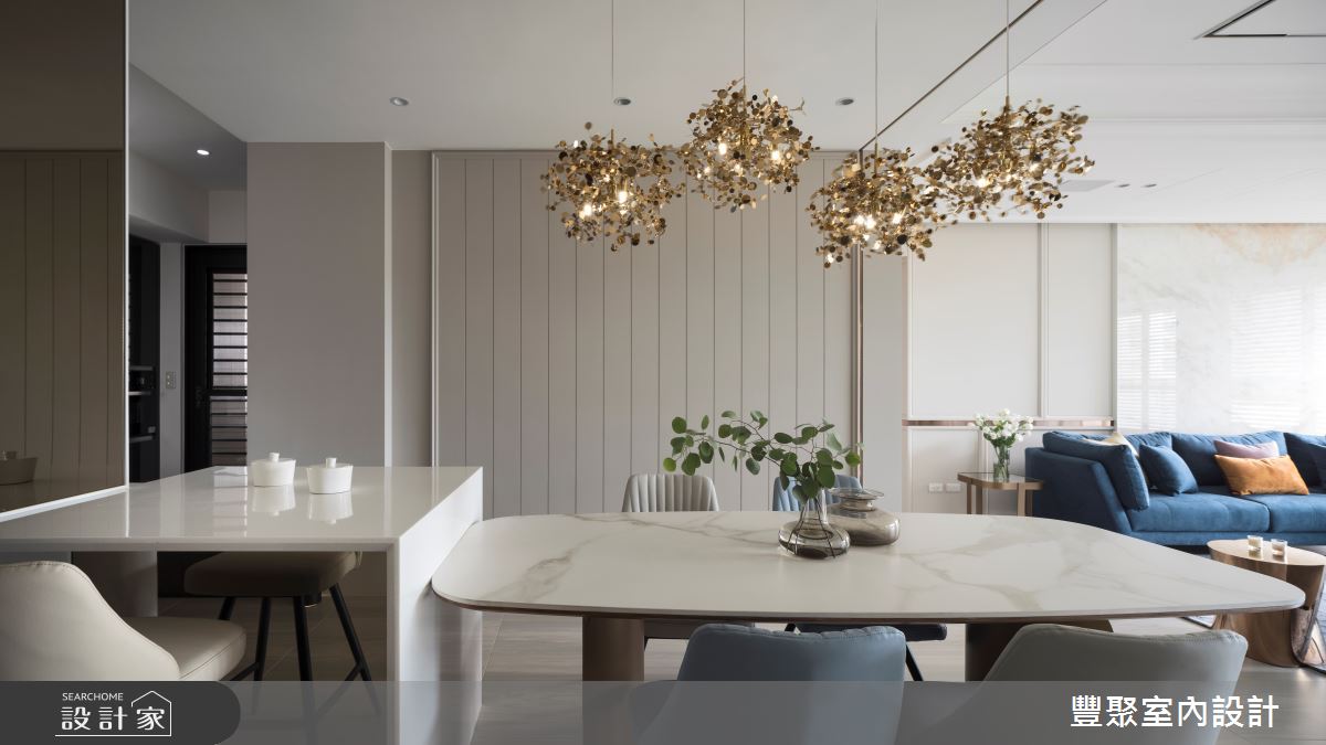 35坪新成屋(5年以下)＿美式風客廳餐廳案例圖片＿豐聚室內設計＿豐聚_47之3