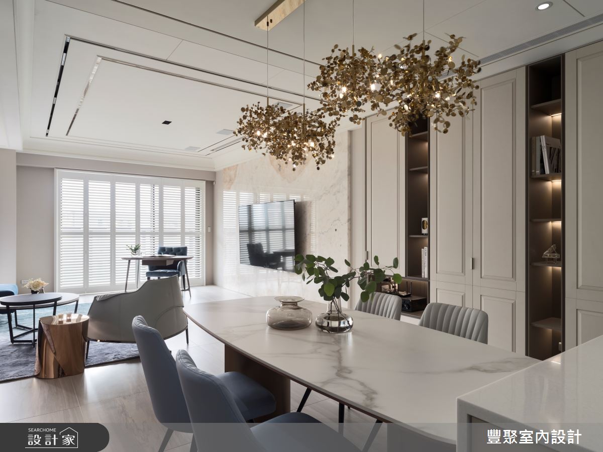 35坪新成屋(5年以下)＿美式風客廳餐廳案例圖片＿豐聚室內設計＿豐聚_47之5
