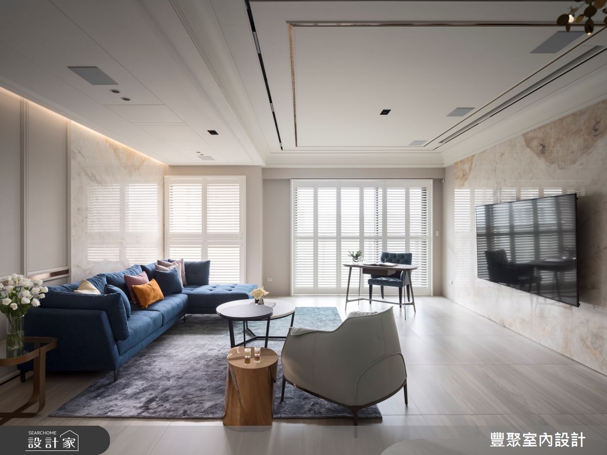 35坪新成屋(5年以下)＿美式風客廳案例圖片＿豐聚室內設計＿豐聚_47之7