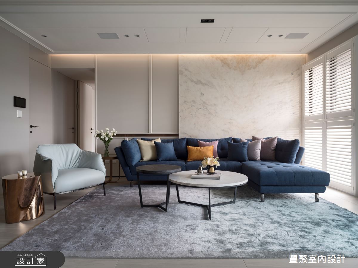 35坪新成屋(5年以下)＿美式風客廳案例圖片＿豐聚室內設計＿豐聚_47之8