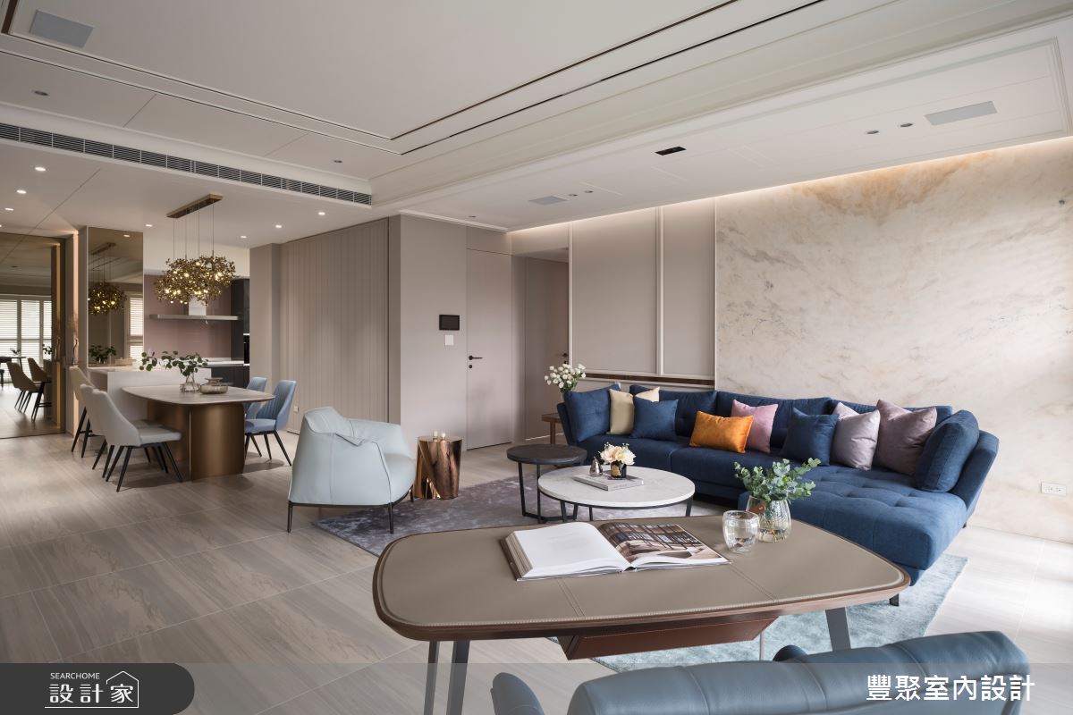 35坪新成屋(5年以下)＿美式風客廳餐廳案例圖片＿豐聚室內設計＿豐聚_47之10