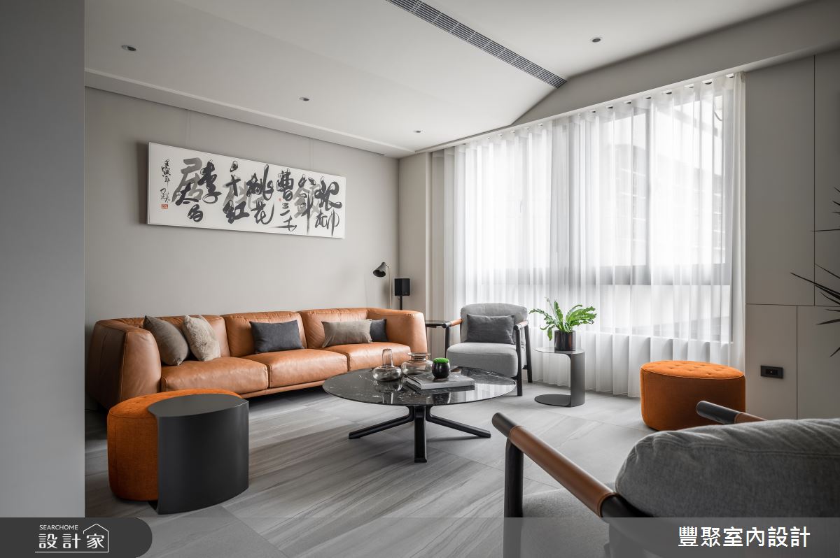 80坪預售屋＿現代風客廳案例圖片＿豐聚室內設計＿豐聚_48之7