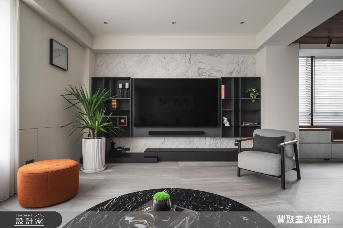 80坪預售屋＿現代風客廳案例圖片＿豐聚室內設計＿豐聚_48之8