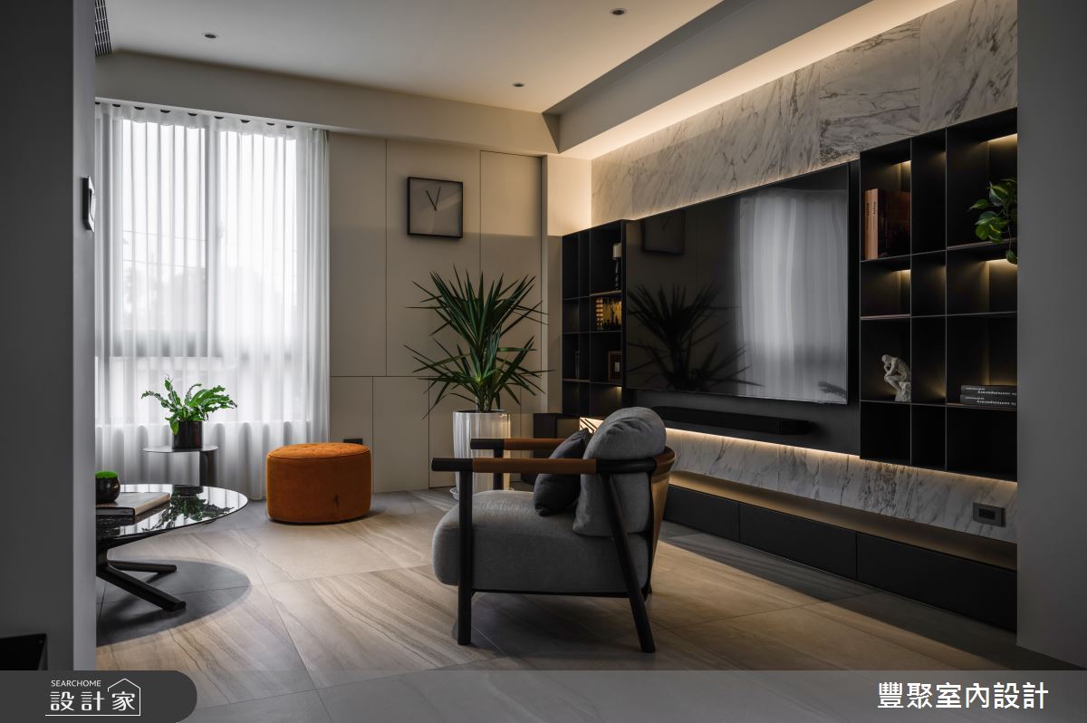 80坪預售屋＿現代風客廳案例圖片＿豐聚室內設計＿豐聚_48之9
