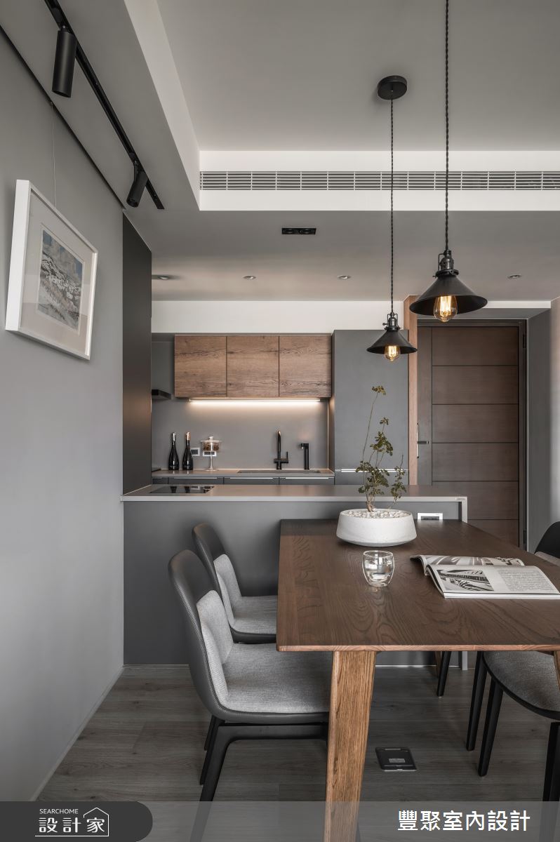 26坪預售屋＿現代風玄關餐廳廚房中島案例圖片＿豐聚室內設計＿豐聚_49之8