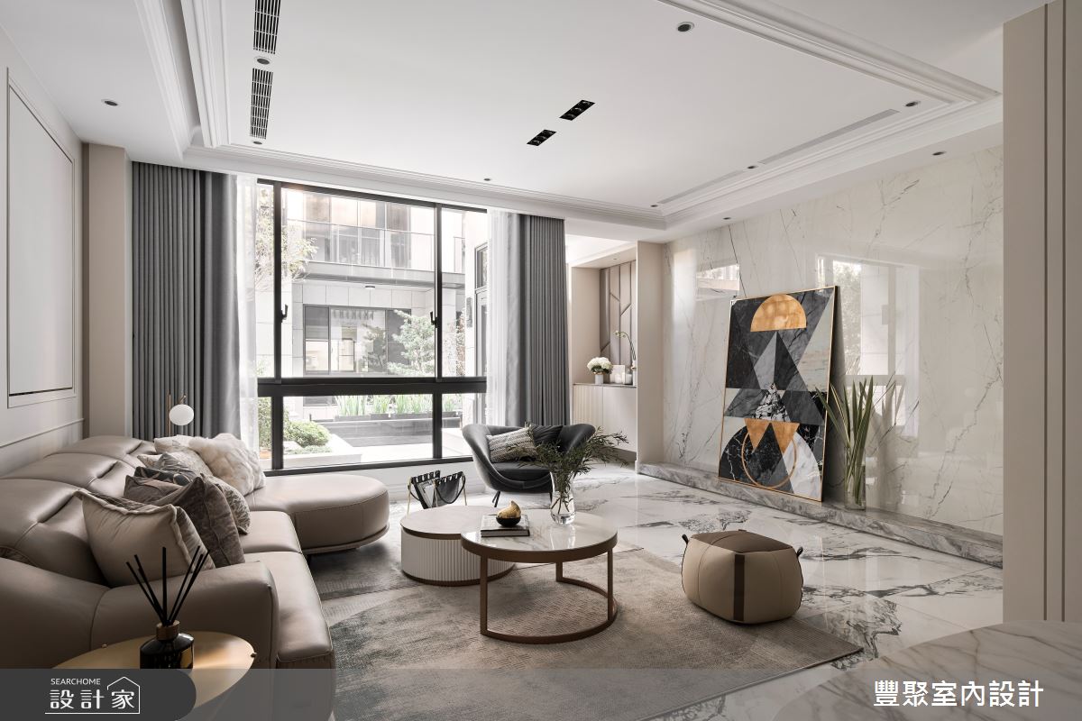 120坪預售屋＿美式風客廳案例圖片＿豐聚室內設計＿豐聚_50之2