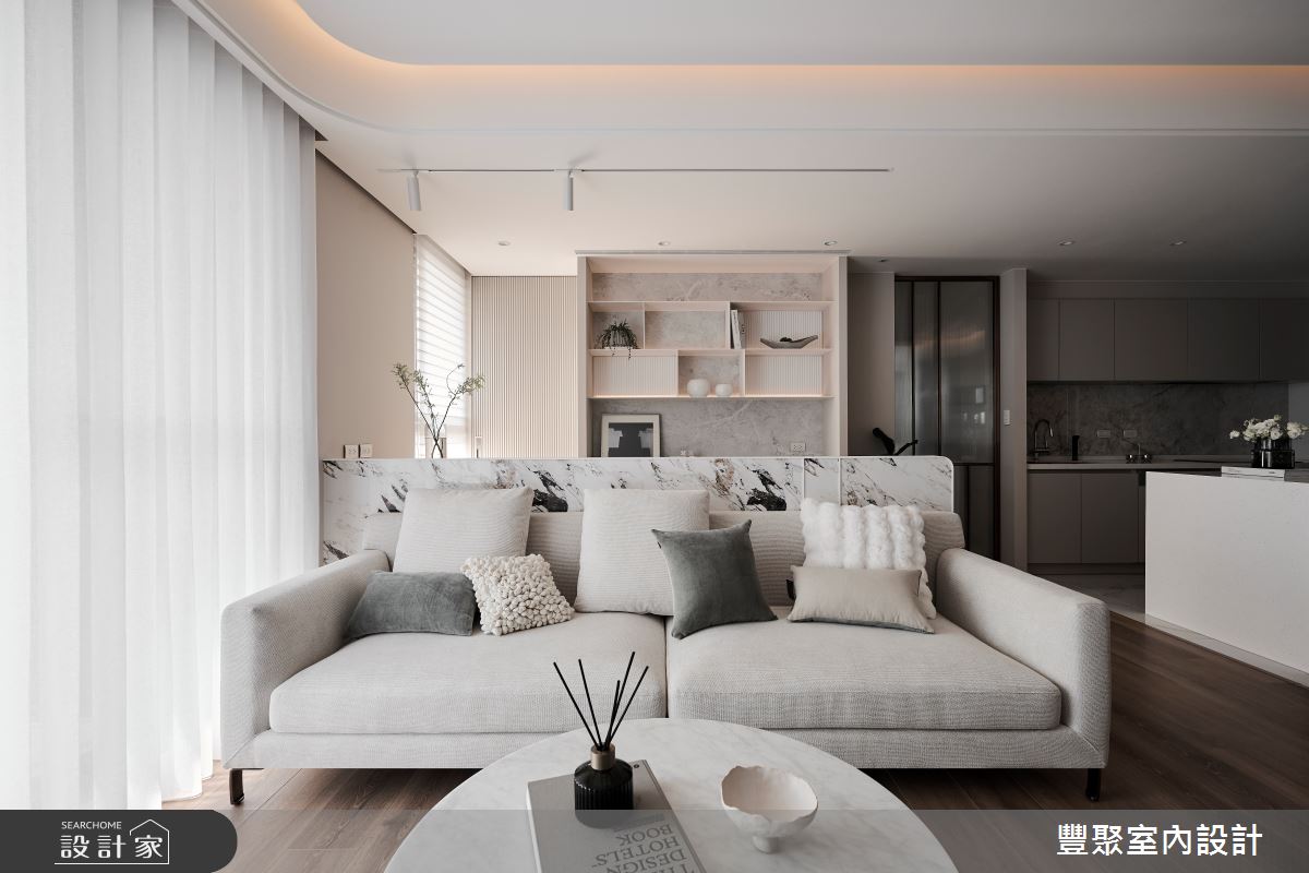 30坪預售屋＿現代風客廳廚房案例圖片＿豐聚室內設計＿豐聚_51之6