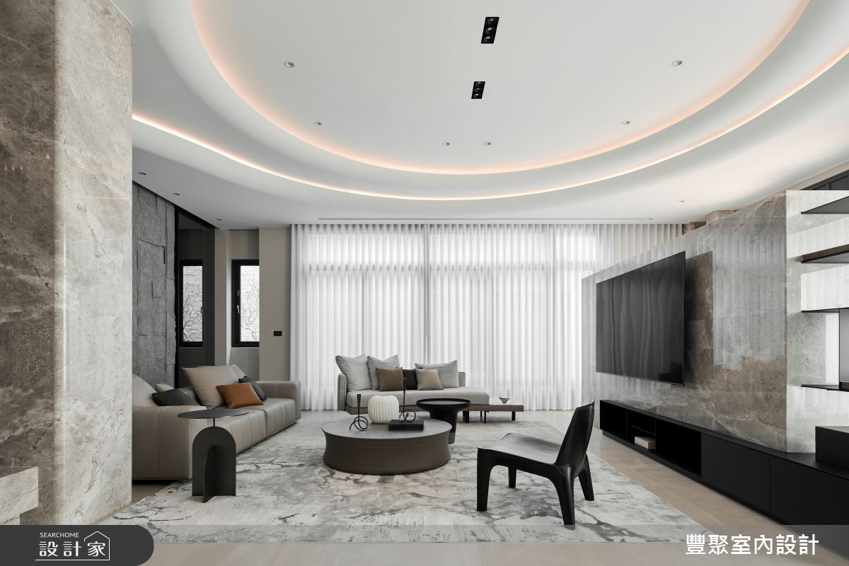260坪預售屋＿現代風客廳案例圖片＿豐聚室內設計＿豐聚_52之1