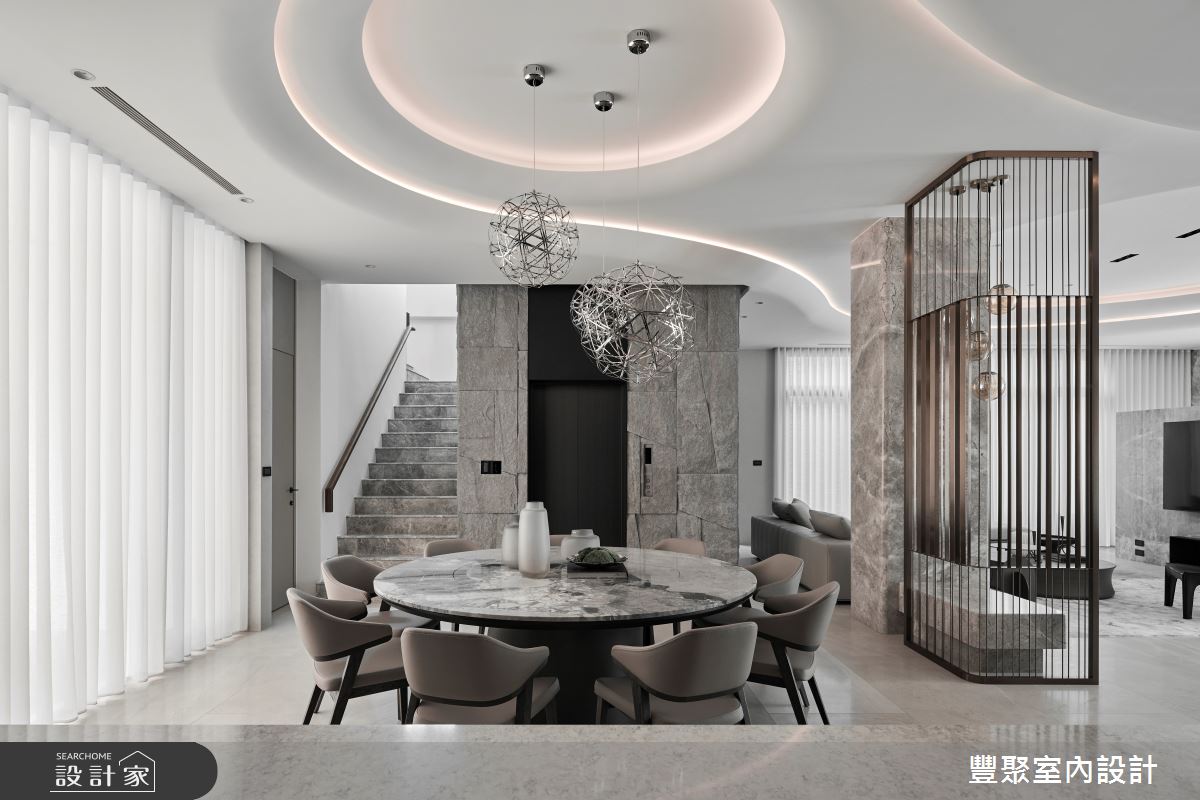 260坪預售屋＿現代風餐廳樓梯案例圖片＿豐聚室內設計＿豐聚_52之3