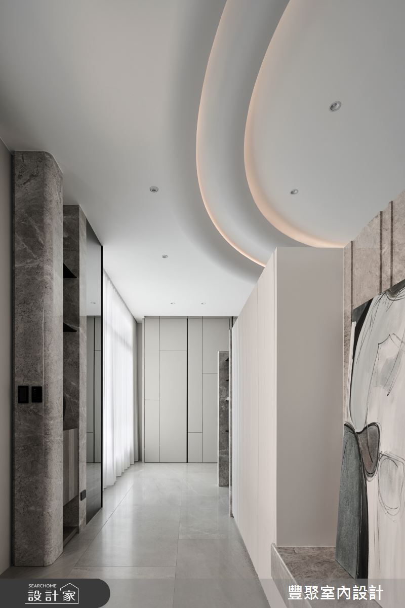 260坪預售屋＿現代風客廳走廊案例圖片＿豐聚室內設計＿豐聚_52之12