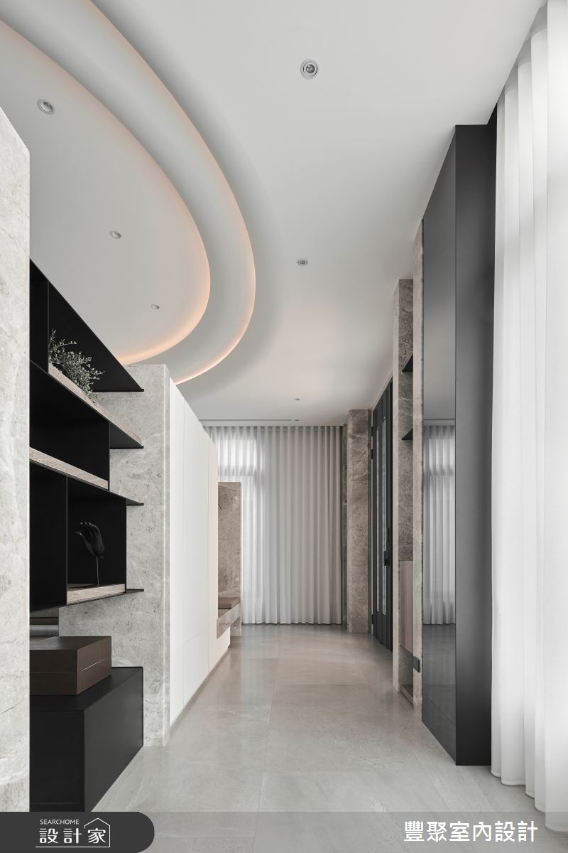 260坪預售屋＿現代風客廳走廊案例圖片＿豐聚室內設計＿豐聚_52之13