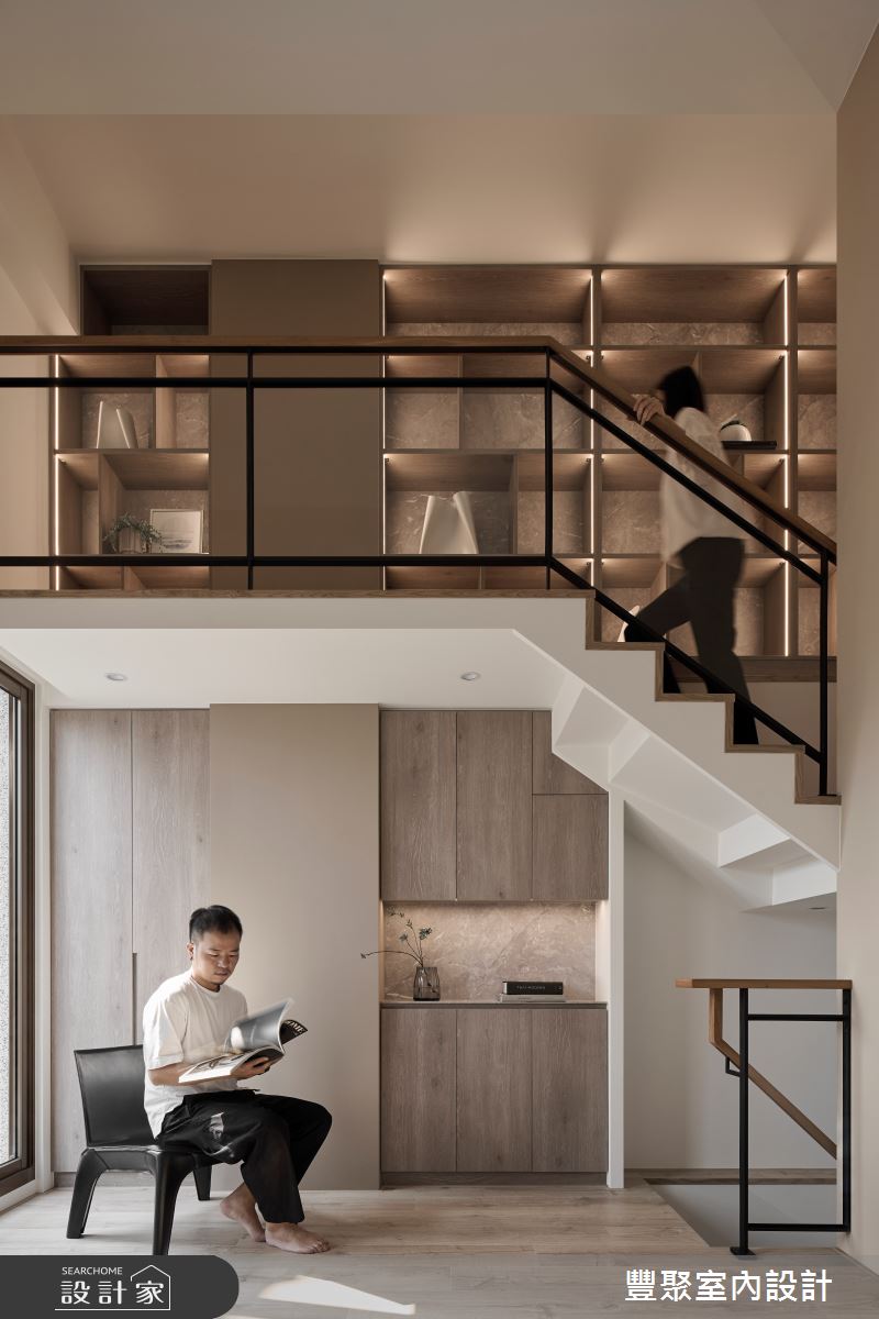 95坪毛胚屋＿現代風書房樓梯案例圖片＿豐聚室內設計＿豐聚_53之30